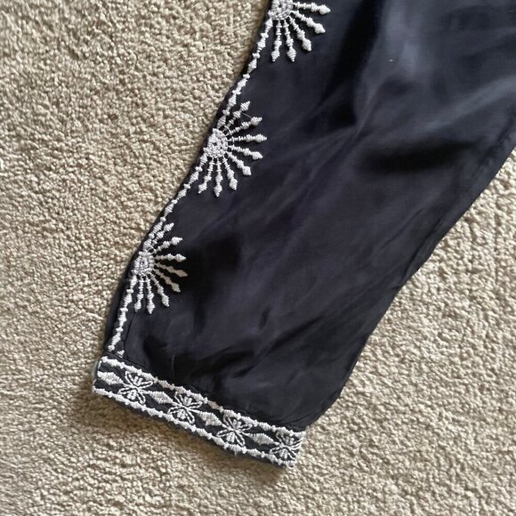 Johnny Was Workshop Black Boho Pants Size S - Picture 2 of 7